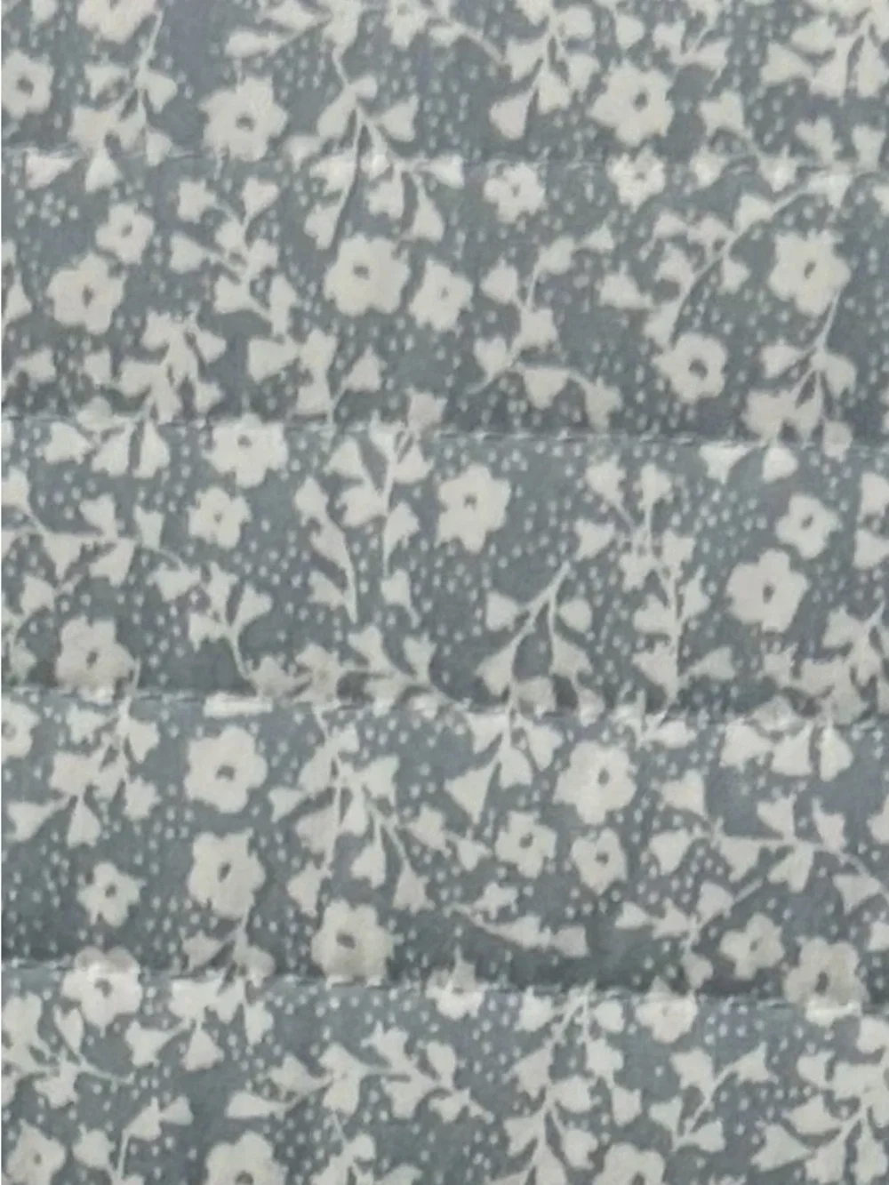 Shabby Chic Blue and White Floral Reversible King Cotton Quilt Set 106”x92”
